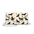 thumbnail image 1 of Xixirimido Women Evening Bags Formal Clutch Purses for Wedding Party Prom Leather Clutches Envelope Handbags with Shoulder Strap, Dachshunds Bone Paws Beige, 1 of 7