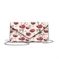 thumbnail image 1 of Xixirimido Women Evening Bags Leather Clutch Bag Purses Formal for Wedding Party Envelope Bags Crossbody Clutches with Chain Strap, Cherries Hearts Pink, 1 of 7