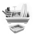 thumbnail image 1 of Xiyztok Dish Drying Rack Collapsible Space Saving Dinnerware Drainer Organizer Foldable Tableware Storage Rack, 1 of 8