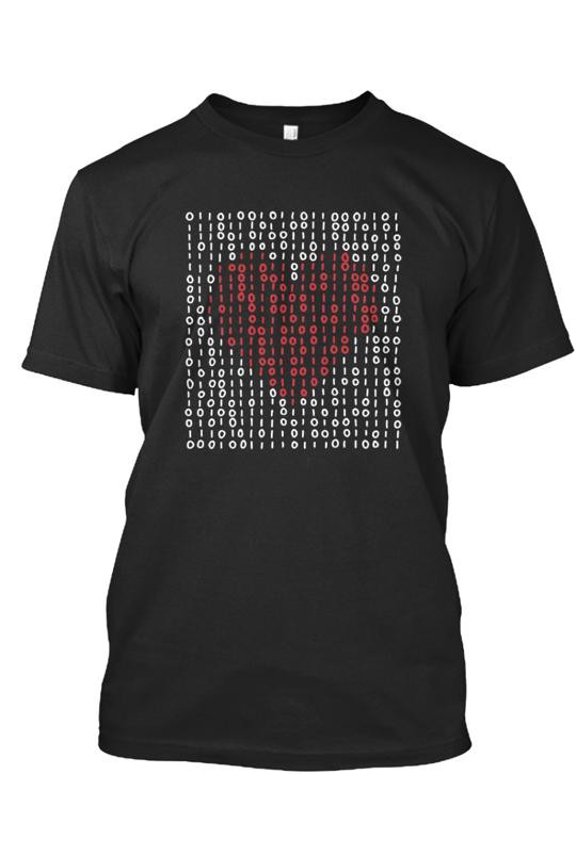Xkcd Binary Heart V1 T-Shirt Made in the USA Size S to 5XL