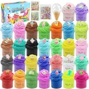 Xkiss 30 Pack Butter Slime Kit, Mini Scented Slime for Kids Party Favor, Stretchy and Non-Sticky, Soft Slime Stress Relief Toys