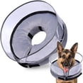 thumbnail image 1 of Xkiss Dog Cone, Inflatable Dog Cone After Surgery for Small Medium Large Dogs, Soft Cones with Enhanced Anti-Licking Guard Shield for Pets, Protective Dog Donut Collar-Gray, 1 of 7