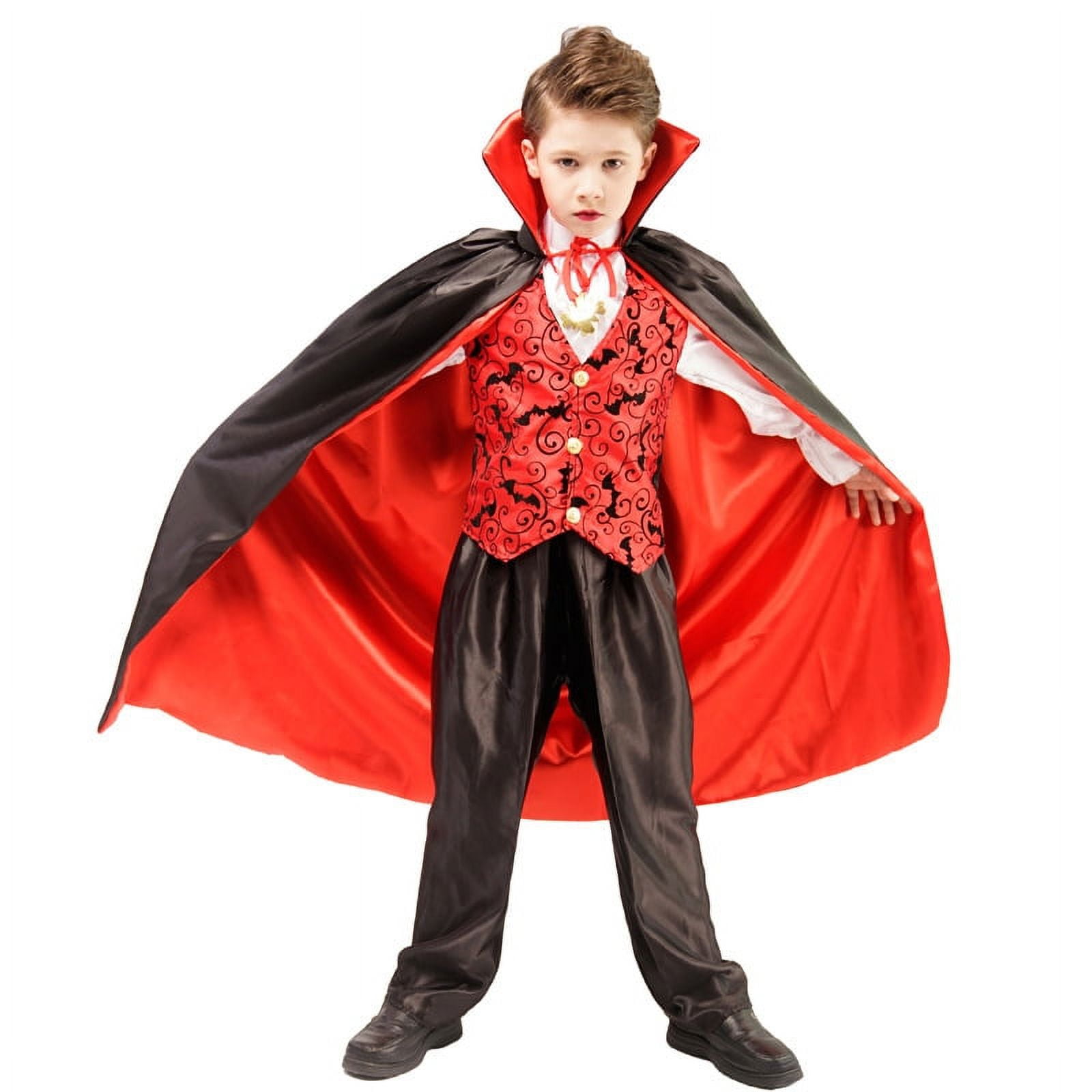 Xkiss Kids Boys Halloween Vampire Costume Child Dracula Role Play Dress