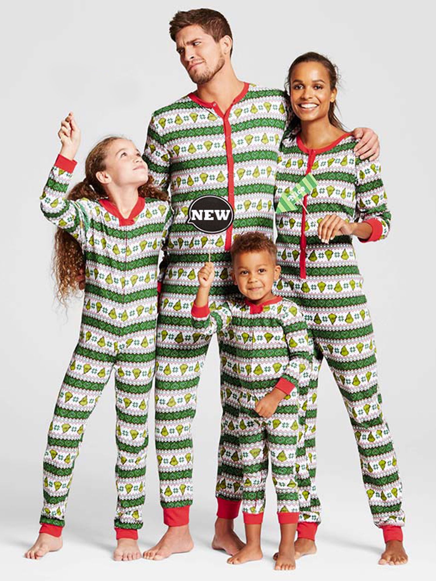Christmas Family Matching Pajamas PJS Set Xmas Striped Onesie