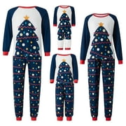 Xkwyshop Christmas Pajamas for Family Matching Family Christmas PJS Set Holiday Xmas Jammies Sleepwear for Women Men