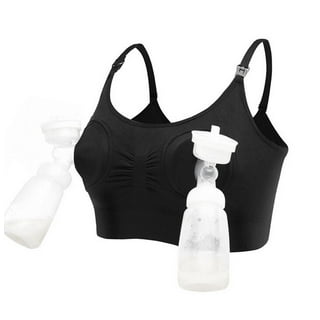 fanshao Maternity Hands Free Pumping Bra Wireless Padded Breastfeeding  Nursing Underwear