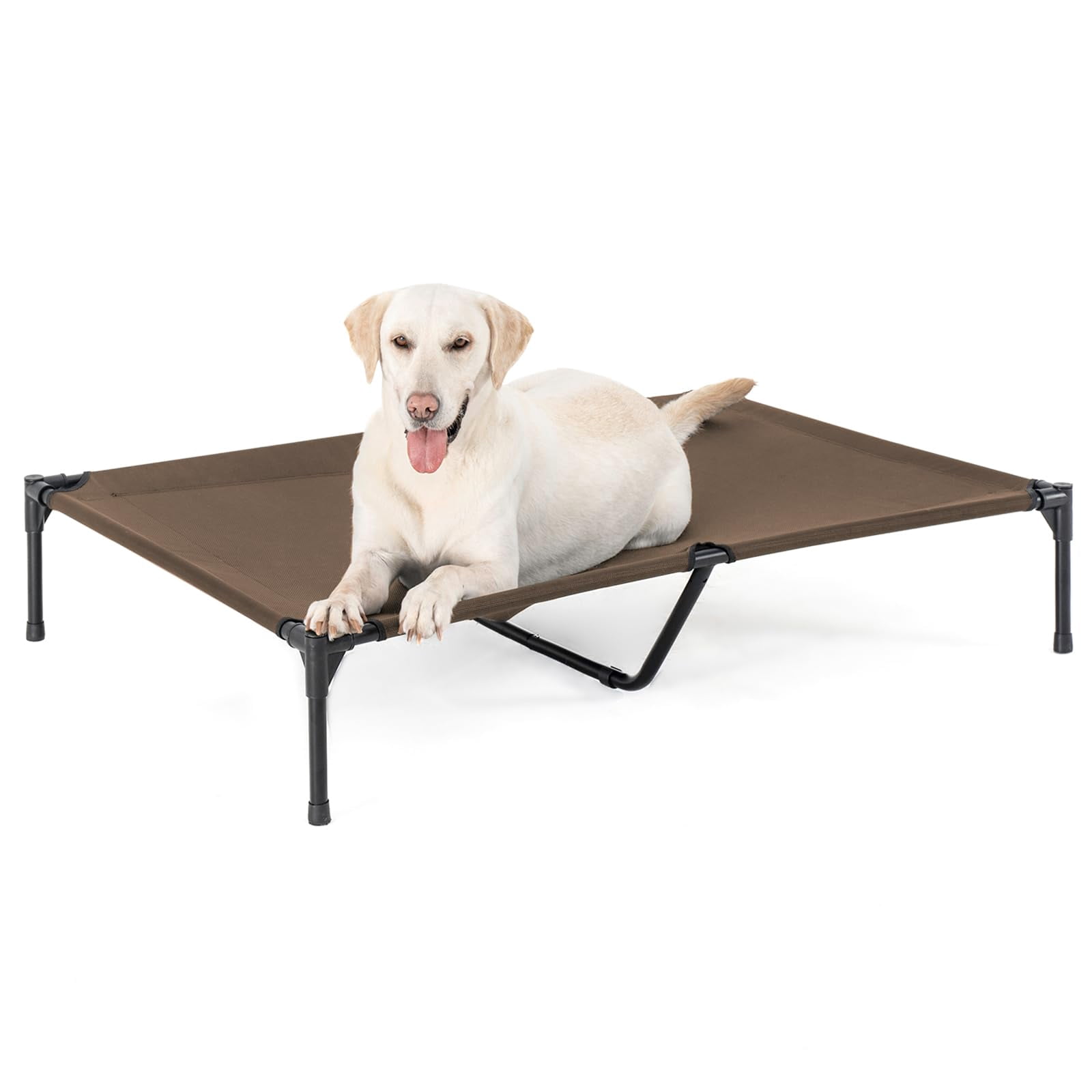 Xl Elevated Dog Bed For Large Dogs  Extra Raised Beds Heavy Duty Pet Cots With Durable Supportive Teslin Recyclable Mesh Indoor & Outdoor