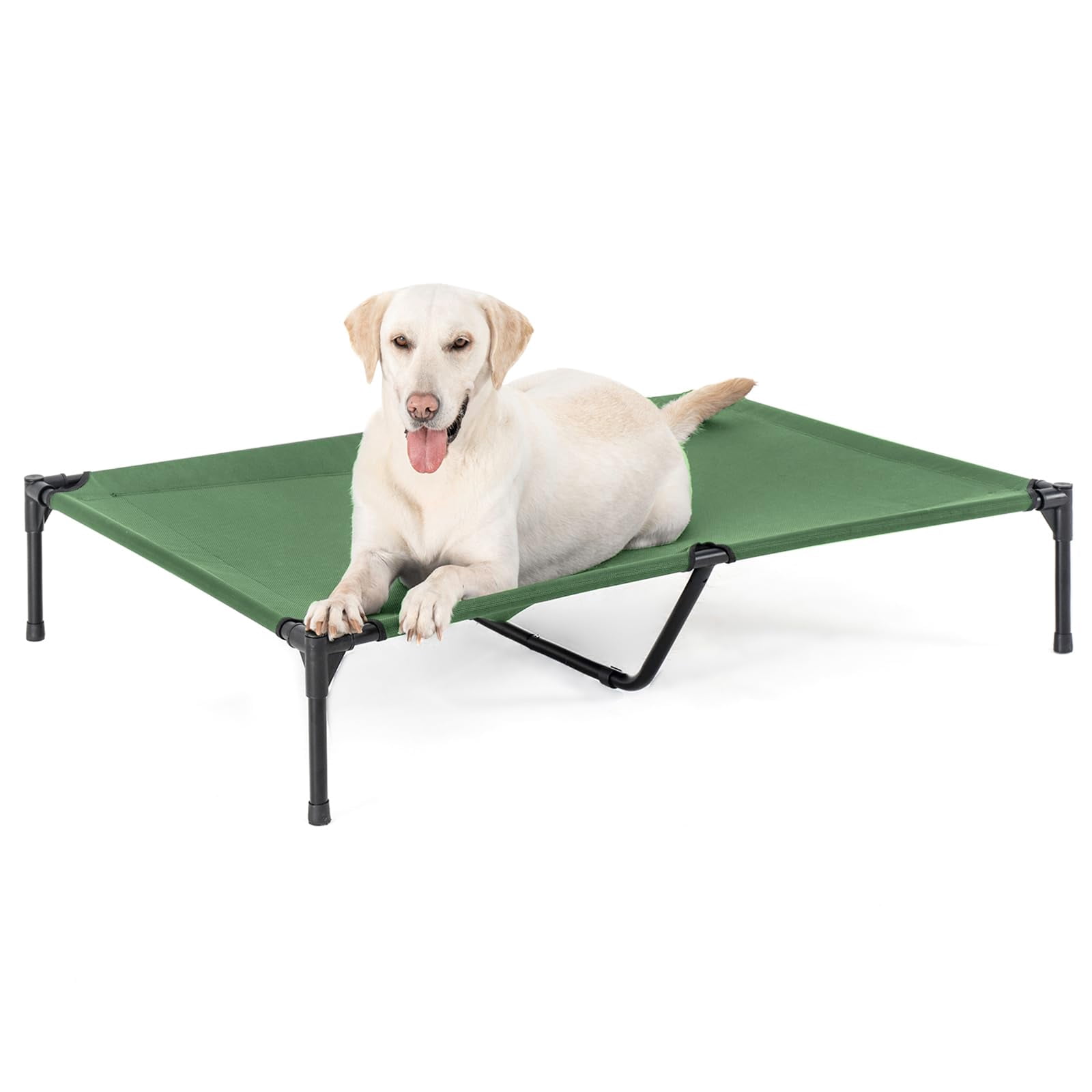 Xl Elevated Dog Bed For Large Dogs  Extra Raised Beds Heavy Duty Pet Cots With Durable Supportive Teslin Recyclable Mesh Indoor & Outdoor