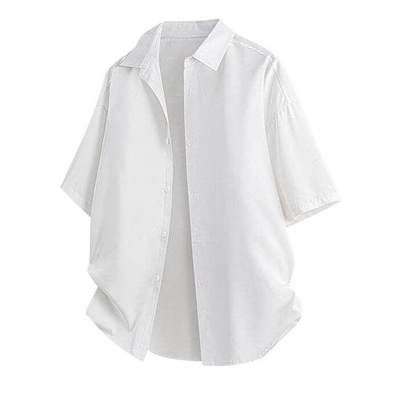 Xl Shirts Paquete De Playeras Para Hombre Men's Short Sleeve Button Down Shirt Lightweight Stretch Blend Summer Shirts Casual Vacation Beach Tops