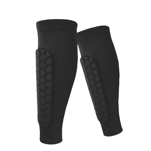 Xl Size Soccer Shin Guards With Pinch Padding, Lightweight Calf Compression Sleeves For Soccer, Baseball, Boxing, Kickboxing, Mountain Biking & More Sports