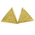 thumbnail image 1 of Xl Triangle Lemonade CZ Bling Bling Earrings, 1 of 1