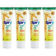 Xlear Kids Spry Tooth Gel with Xylitol 2 fl oz GelPack of 4