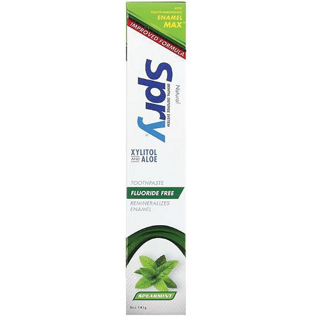 Xlear Spry Xylitol and Aloe Toothpaste Spearmint 5 oz Paste