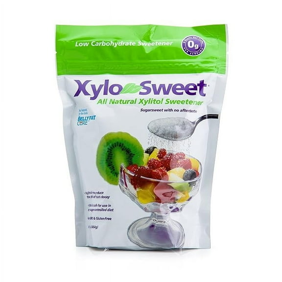 Xlear XyloSweet Non-GMO Xylitol Sweetener, Natural Sugar Substitute Granules, 1 Pound Bag 3 Pack