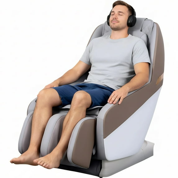 Xlluproid Full Body Grey Massage Chair with Auto Modes, Zero Gravity Massage Chair, Airbag Massage massage chair