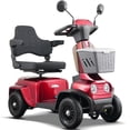 thumbnail image 1 of Xlluproid Heavy Duty 4-Wheel Mobility Scooter for Seniors & Adults - 350W 48V Motor,Electromagnetic Brake,Up to 60km Long Range,Red, 1 of 9