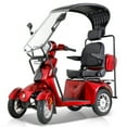thumbnail image 1 of Xlluproid Mobility Scooters for Seniors and Adults,Powered Mobility Scooters with Multiple Storage Space,500Lbs Capacity-800W,full LED Lighting,Red-roof, 1 of 10