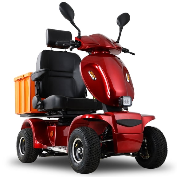 Xlluproid Mobility Scooters for Seniors & All Terrain Heavy Duty Travel Scooter,Red