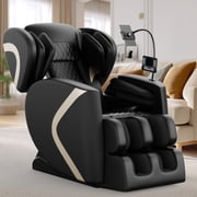 Xlluproid Zero Gravity Massage Chair,Recliner with Full Body Air Pressure, Heat Therapy,Foot Massage,Multiple Auto Modes - Perfect for Relaxation and Stress Relief,Black