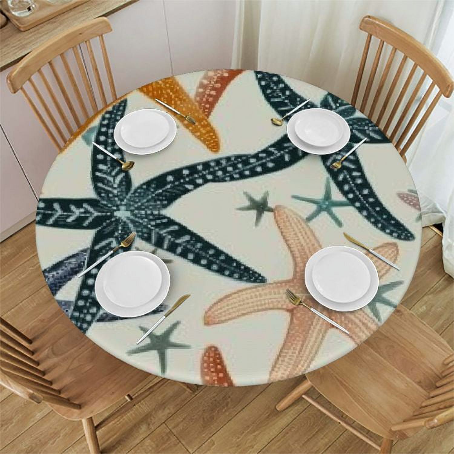 Xlo0ole Beach Beach Round Table Covers Elastic Edge Circle for Dining