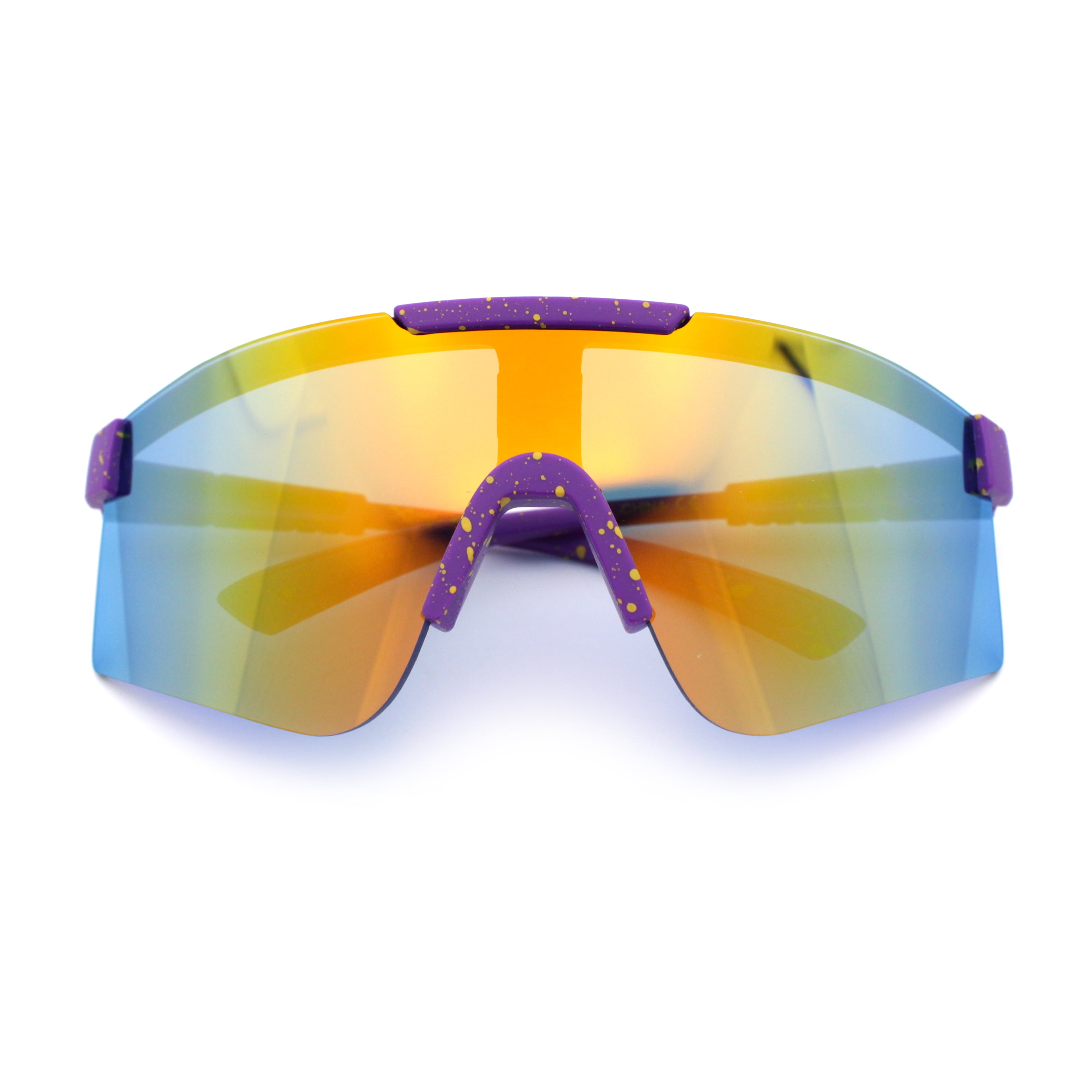 Xloop Boys Child Size MTB Shield Color Mirror Rimless Plastic