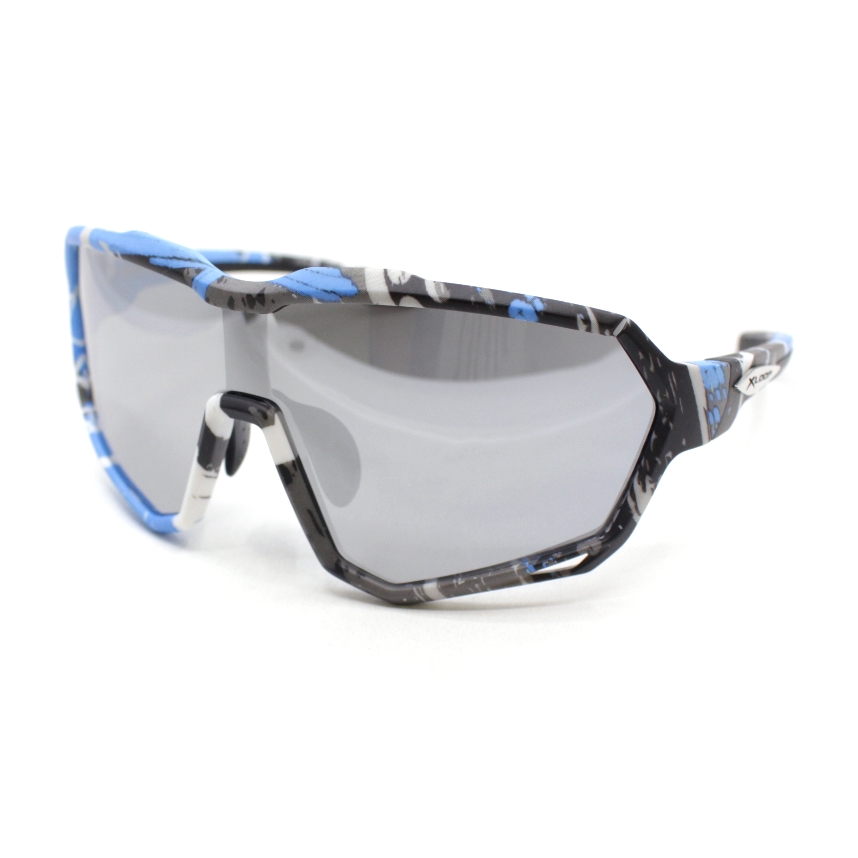 Xloop Colorful Camouflage Print Wrap Plastic Shield Sport Sunglasses