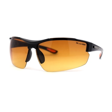 X Loop High Profile Runners Cycling Sunglasses - Black, Plastic Lens, Non-Polarized