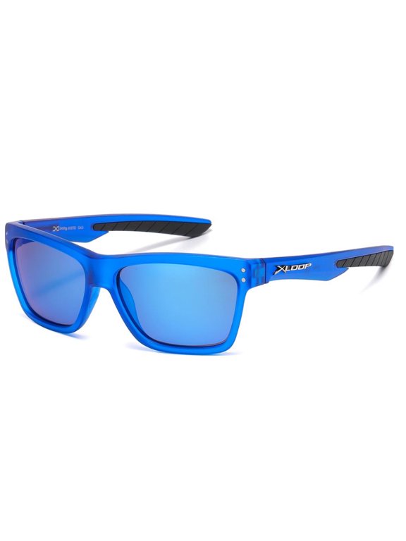 Xloop Retro Sport Blue w Blue Lens Cycling Fishing Golfing SUNGLASSES