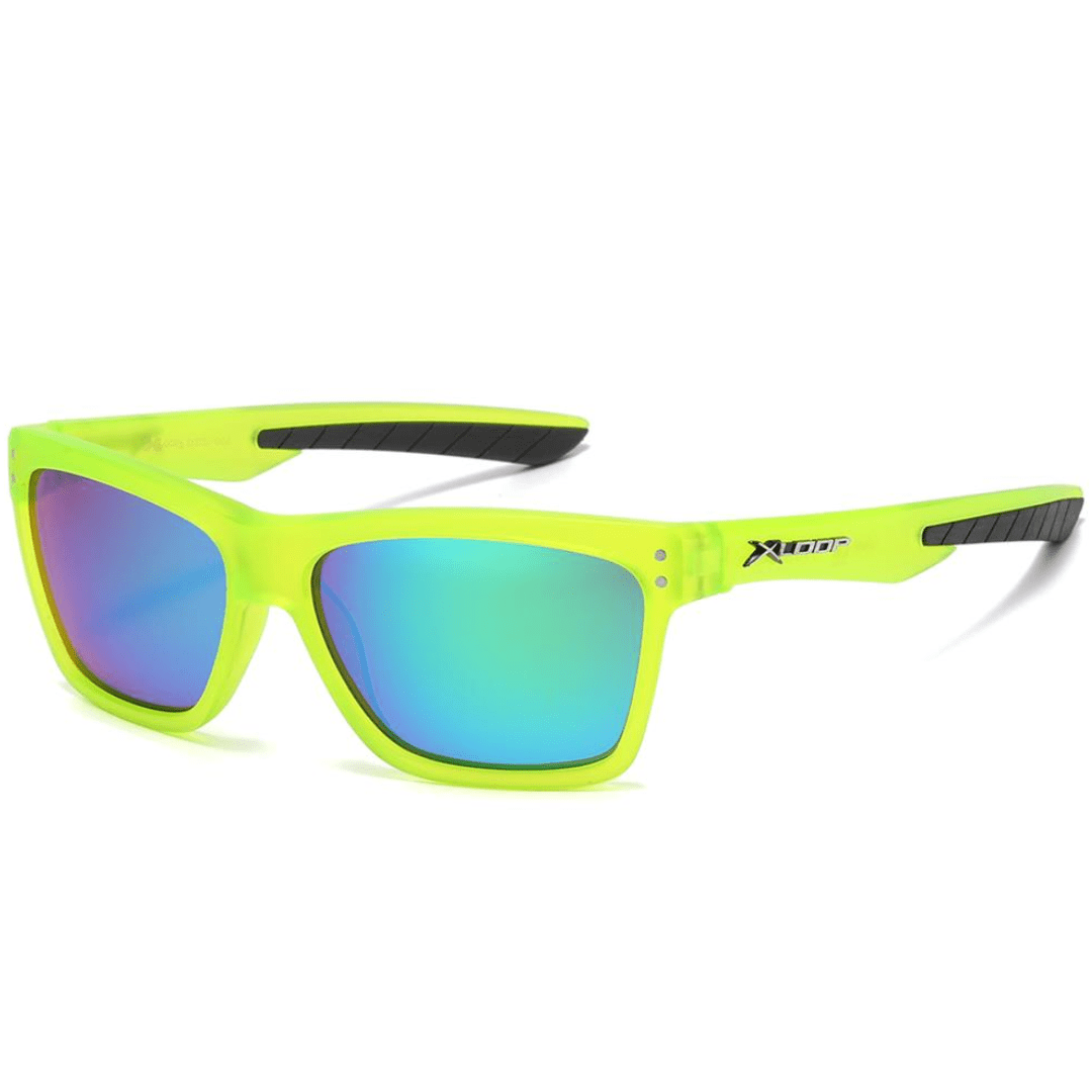 Xloop Retro Sport Green w Blue/Green Lens Cycling Fishing  display picture 1