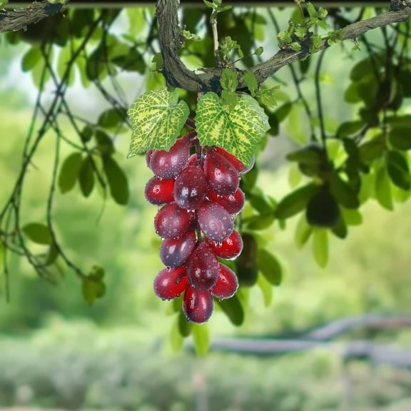 Xloro Decorative Artificial Fruit, Artificial Grapes, Dining Table Home Decoration, Store Cabinet Display and Photography Props, Fruit Basket Decoration (1Pc 5.11")