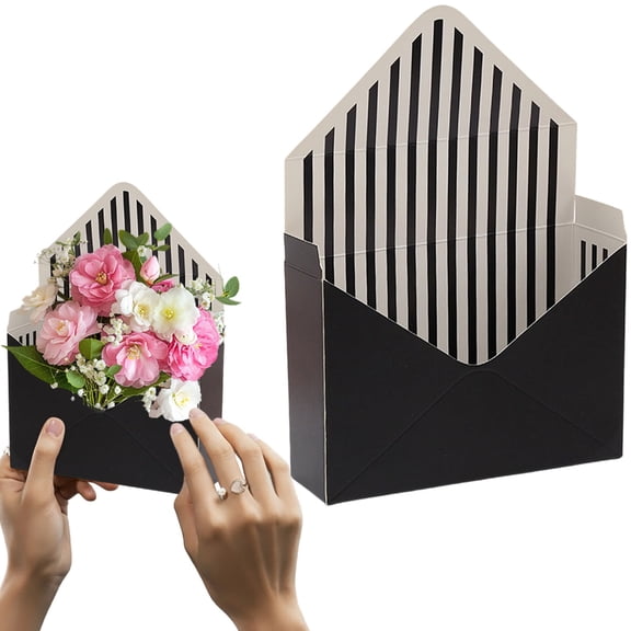 Xloro Flower Arrangement Box Bouquet Packaging Envelope Paper Floral Boxes for Florists DIY Bouquet Wrapping Wedding Event Decoration (1Pc 8"x6")