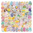 thumbnail image 1 of Xloro Happy Easter Stickers Pack Sparkly Bunny and Egg Vinyl Stickers Designed for DIY Crafts Skateboards Water Bottles and Scrapbooking (1Pack 100Pcs), 1 of 4