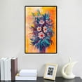 thumbnail image 1 of Xloro Room Wall Art Decor Floral Canvas Painting for Wall Decoration Flower Artwork for Bathroom Bedroom Dining Room Farmhouse (1Pc Frameless 7.9"x11.8"), 1 of 1