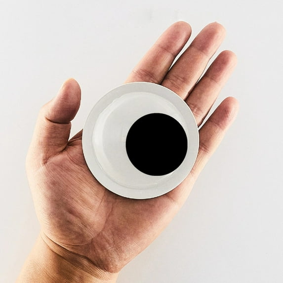 Xloro Self Adhesive Googly Eyes Assorted Sizes Giant Wiggle Eyes Craft Supplies for Refrigerator DIY Decorations Handmade Projects & Holiday Crafts (1Pair 2.95")