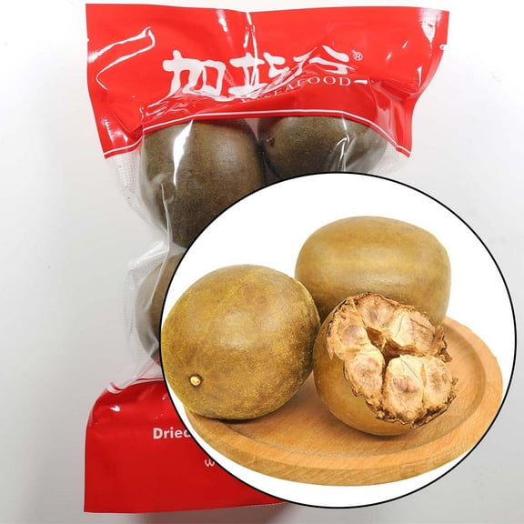 Xlseafood Premium Organic Monk Fruit Siraitia Grosvenorii 4 pcs 4 (4pcs, Organic Monk Fruit)