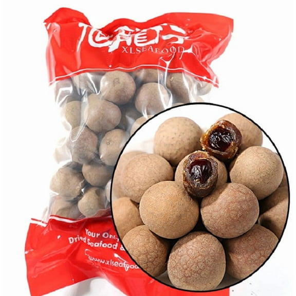Xlseafood Premium grade dried longan with shell 旭龙行无熏蒸带壳原粒桂圆龙眼干 8OZ