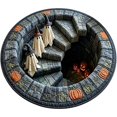 thumbnail image 1 of Xlulu Abyss Quilted Round Mat,3D Halloween Rug, Halloween Round Rug Spooky Ghost Pumpkin Optical Circular Floor Mat Halloween Decor Non Doormat, 1 of 1