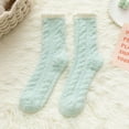 thumbnail image 1 of Xmarks 1 Pair Fuzzy Socks for Women Warm Cozy Slipper Socks Casual Microfiber Fluffy Socks Christmas Gifts Home Sleeping Socks, 1 of 10