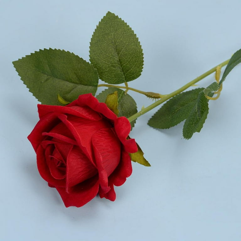 Handmade 2024 long stem metal long lasting red rose with 20