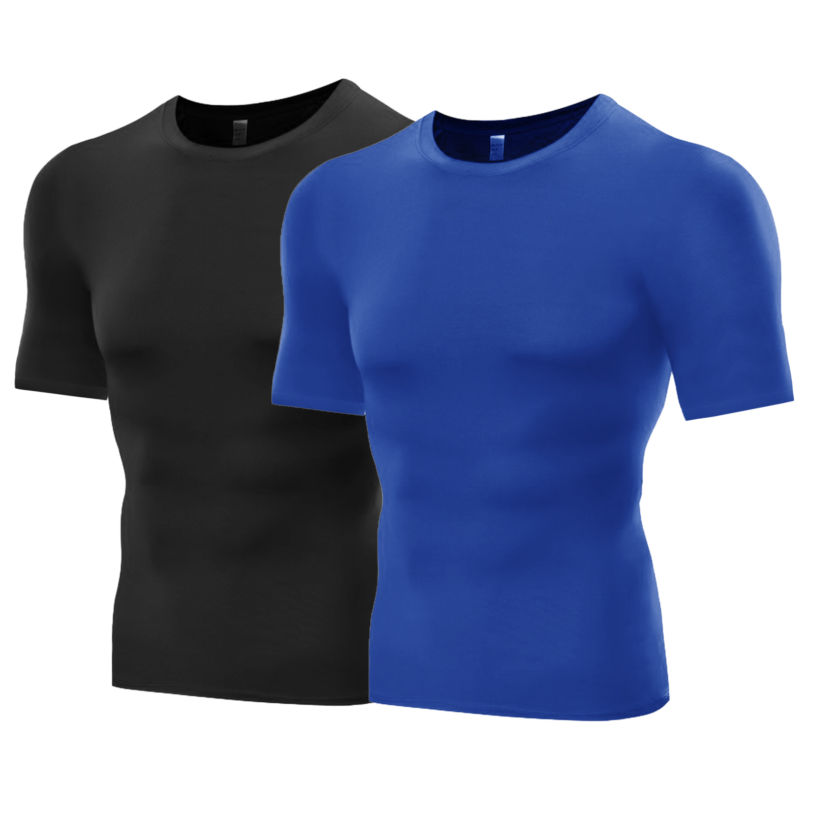 Xmarks 2 Pack Men's Athletic Compression Shirts Short Sleeve Workout ...