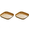 thumbnail image 1 of Xmarks 2pcs Plastic Plates Indoor and Outdoor Use Wood Grain Plates and Bowls Dinnerware Sets Summer Fall Camping Dish, 1 of 9