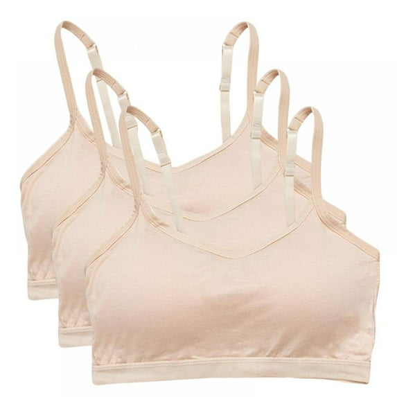 Xmarks 3 Pieces Mini Camisole Bra Padded Bra Tank Top Bra Women Sports Bra with Straps