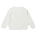 thumbnail image 1 of Xmarks Baby Girls Cable Knit Sweater Long Sleeve Round Neck Knitted Pullover Tops Autumn Winter Sweatshirt White 18M-7Y, 1 of 1