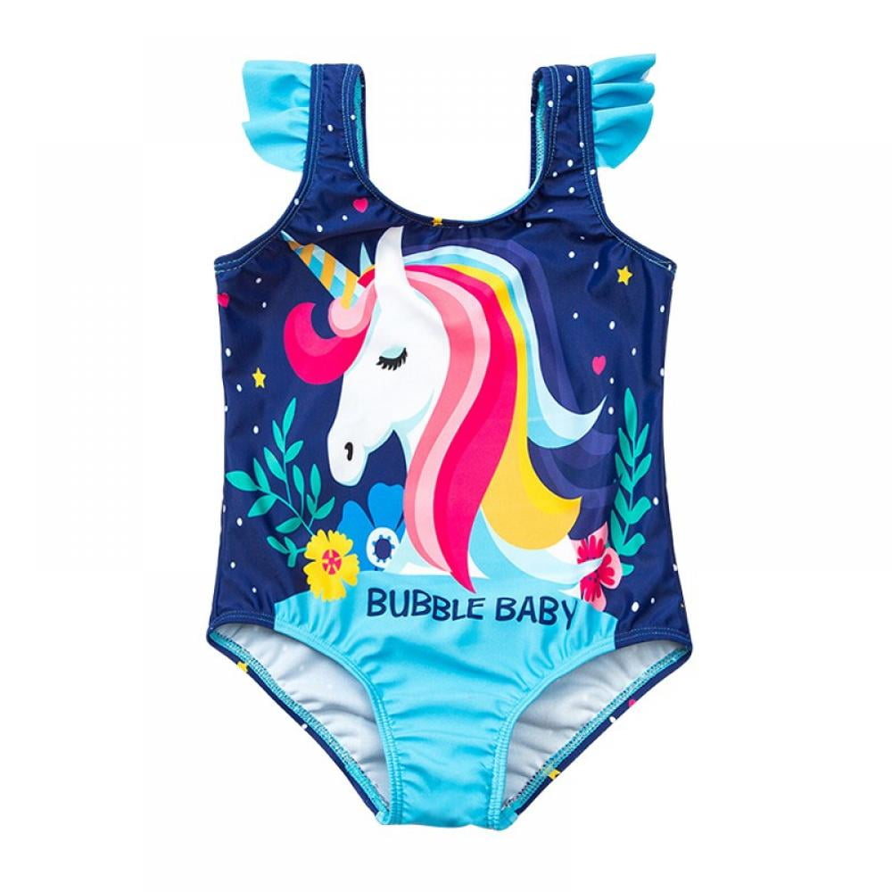 Xmarks Baby Girls' One Piece Cartoon Swimsuit Animal Print Bathing Suit