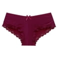 thumbnail image 1 of Xmarks Breathable Soft Underwear for Women Sexy Bikini Panties Lace Stretch Seamless No Show Hipster, 1 of 8