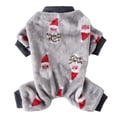thumbnail image 1 of Xmarks Christmas Dog Pajamas for Small Medium Dogs Sebaoyu Winter Pet Dog Jumpsuit Clothes Outfit Puppy Bodysuit Sweater, 1 of 9
