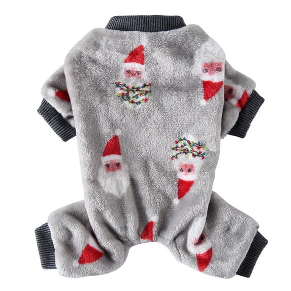 Xmarks Christmas Dog Pajamas for Small Medium Dogs Sebaoyu Winter Pet Dog Jumpsuit Clothes Outfit Puppy Bodysuit Sweater