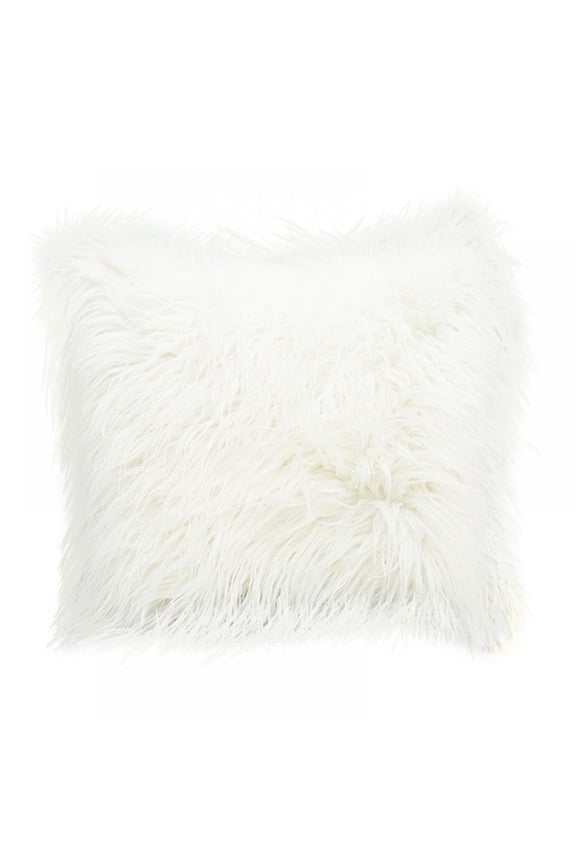 Couch Pillows for Living Room Fluffy Pillows Bed Throw Pillows Decor for Teenage Girls Bedroom Fuzzy Pillow Grey Throw