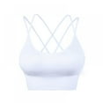 thumbnail image 1 of Xmarks Cross Back Sport Bras Padded Strappy Criss Cross Cropped Bras for Yoga Workout Fitness Low Impact, 1 of 1