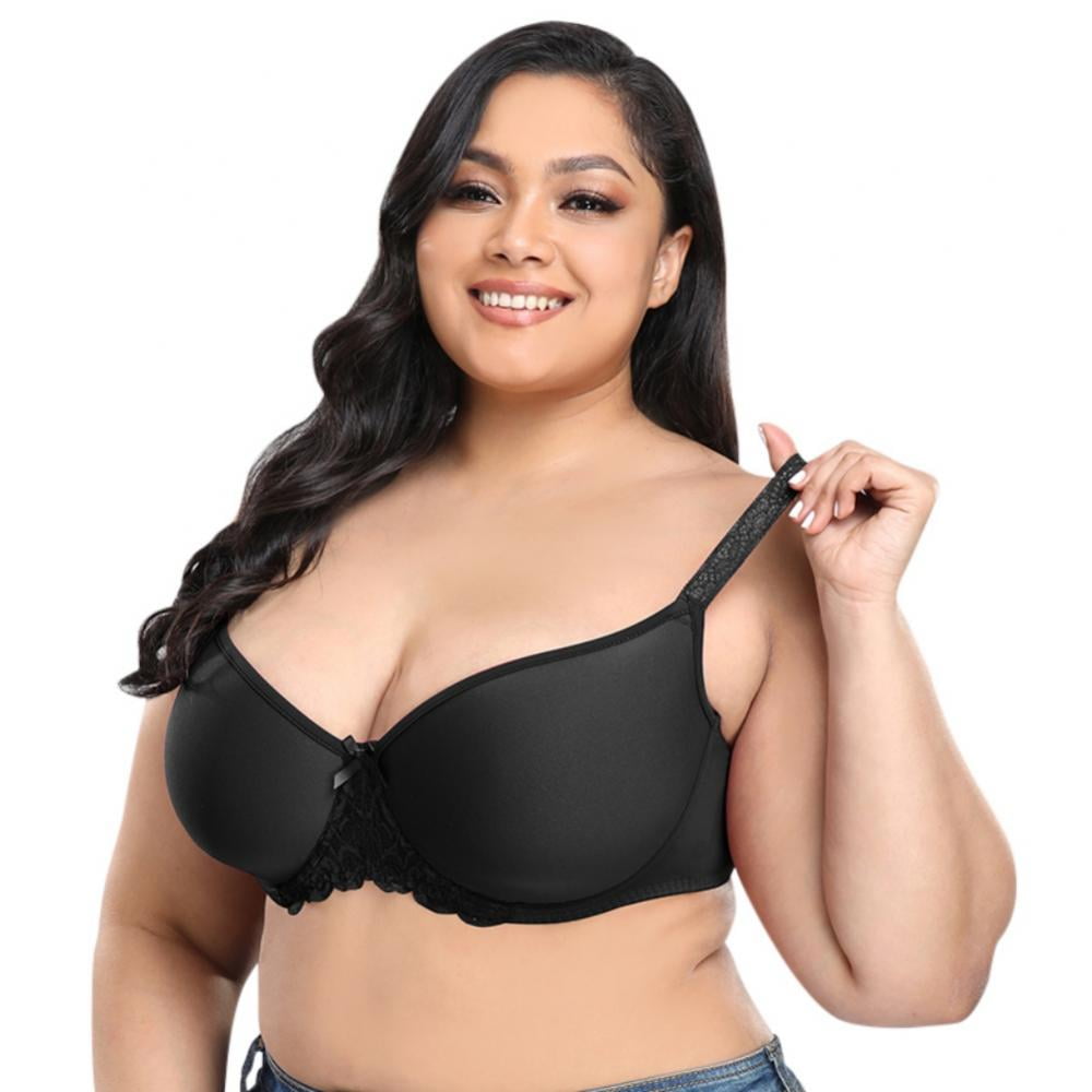 Xmarks Deep Cup Bra Hides Back Fat Full Back Coverage Plus Size - Full Back  Coverage Push Up Bralettes for Women Breathable Soft Everyday Bra